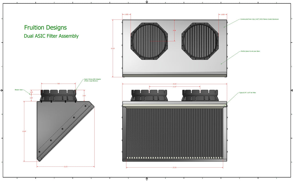 Filter Window Assembly Dual ASIC Filter Assembly – Fruition Designs